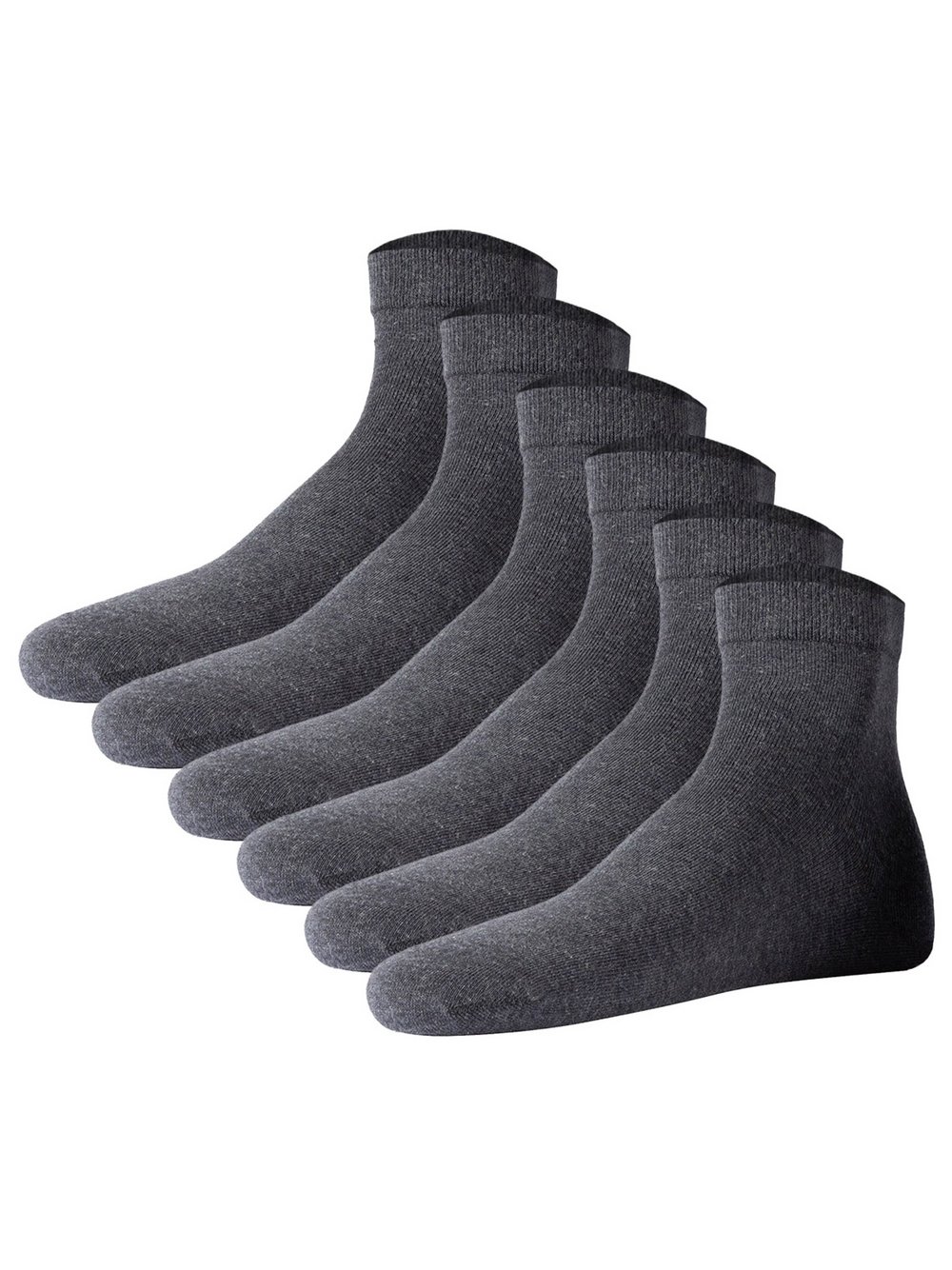 JOOP! Socken 6er Pack Damen Baumwolle grau, 43-46
