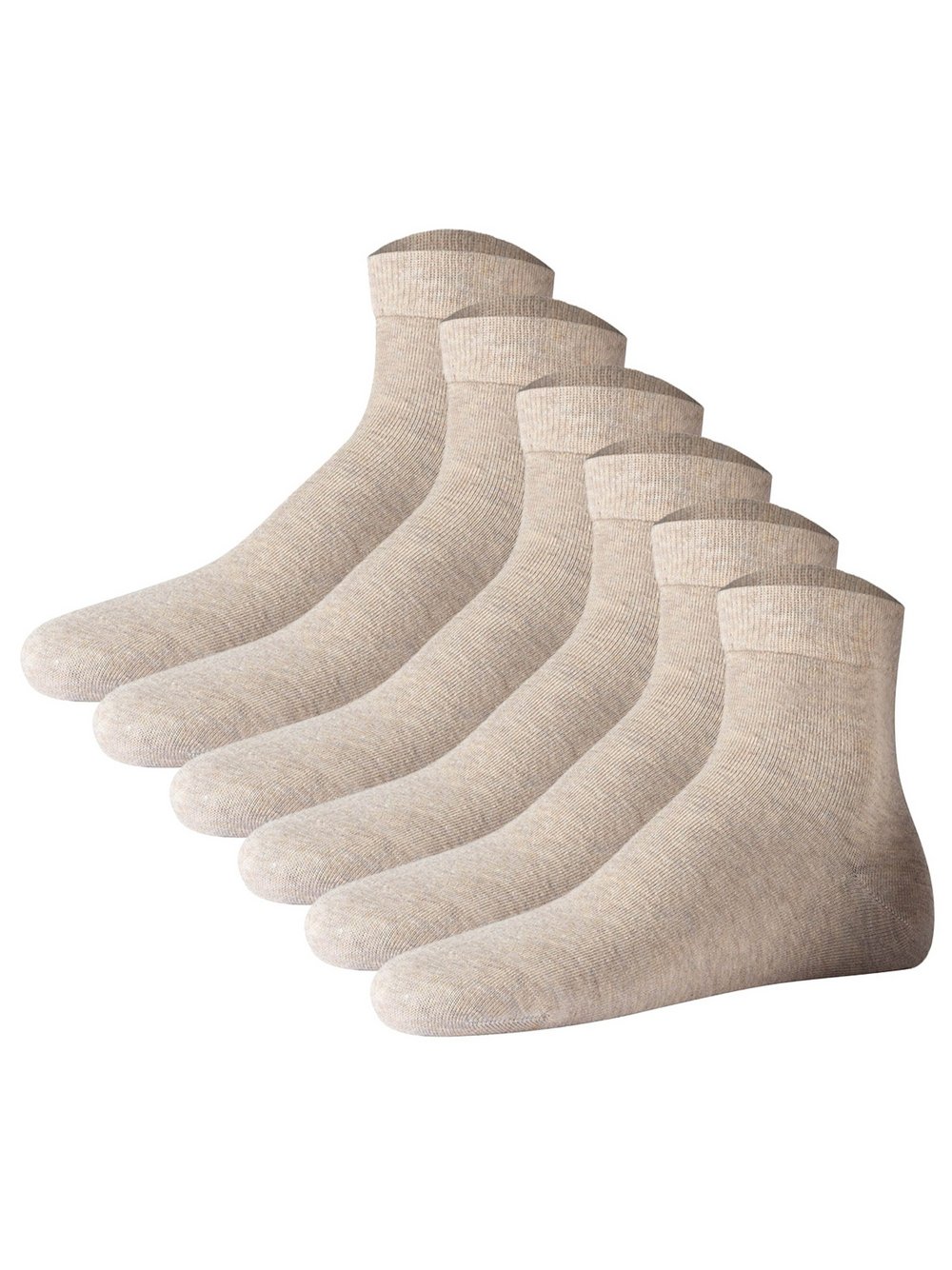 JOOP! Socken 6er Pack Damen Baumwolle beige, 39-42