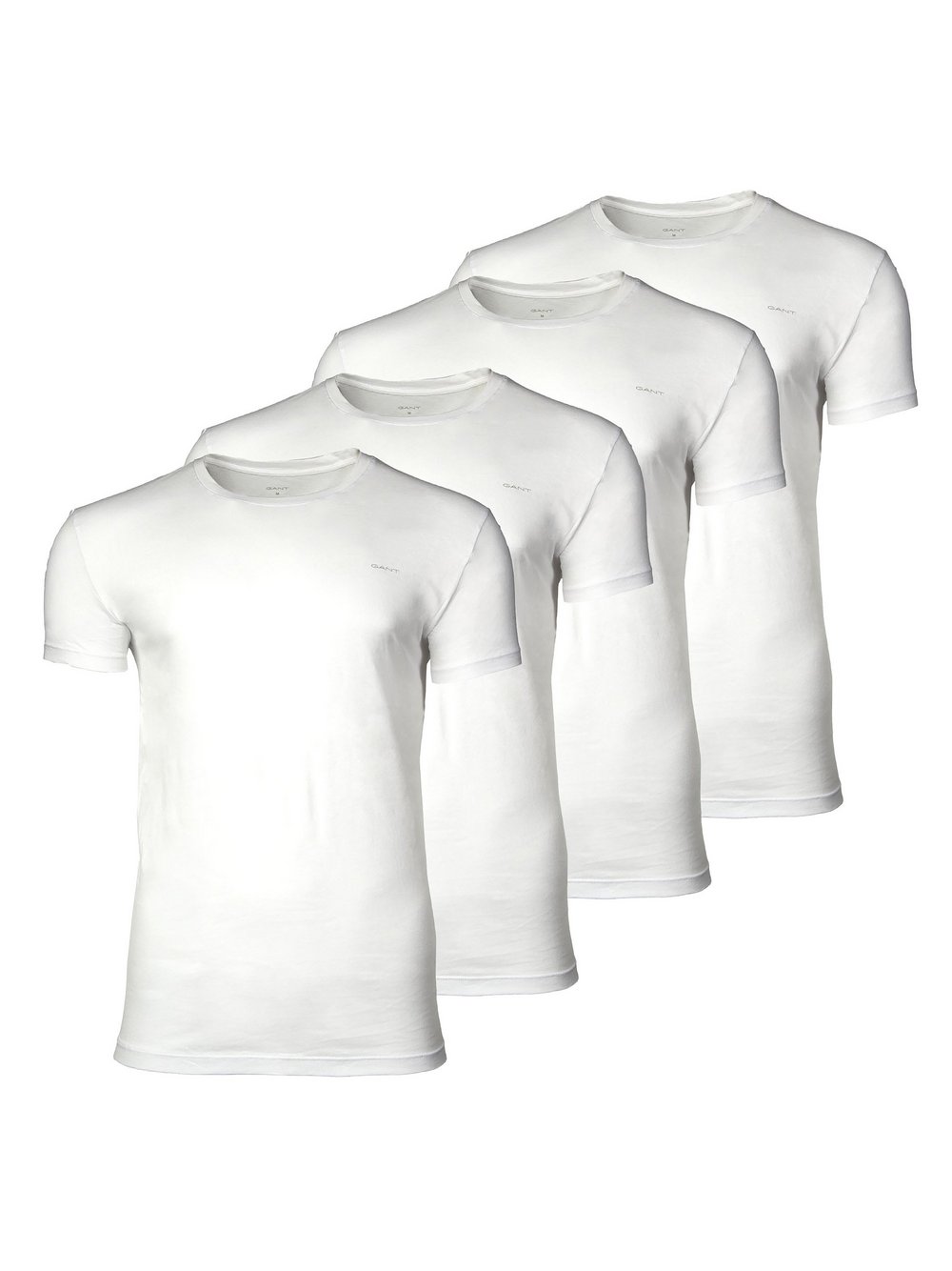 Thumbnail - Gant T-Shirt 4er Pack Herren Baumwolle weiß, M