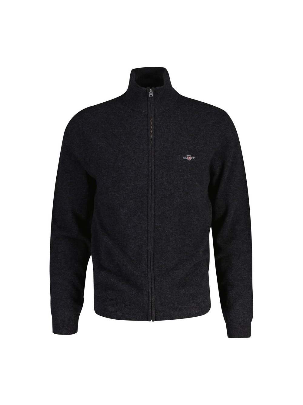 Thumbnail - Gant Strickjacke Herren Wolle grau, 5XL