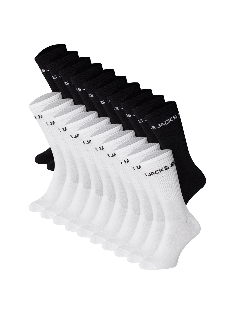 Thumbnail - Jack & Jones Socken 20er Pack Damen Baumwolle mehrfarbig bedruckt, 38-42