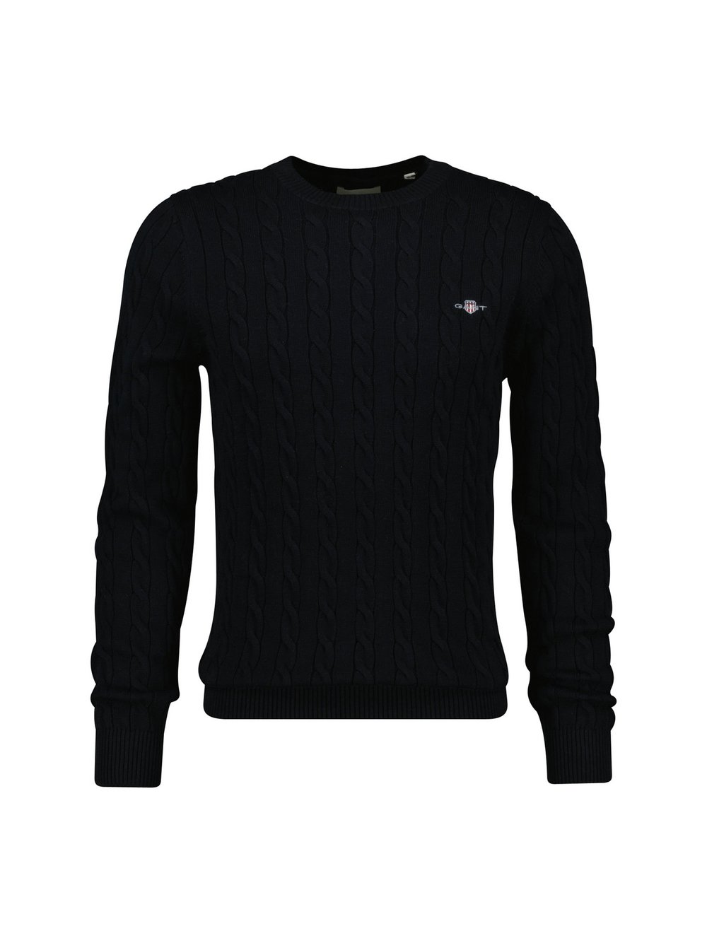 Thumbnail - Gant Strickpullover Herren Baumwolle schwarz, XXL