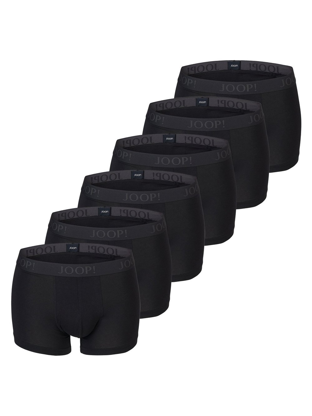 JOOP! Boxershort 6er Pack Herren Baumwolle schwarz, L