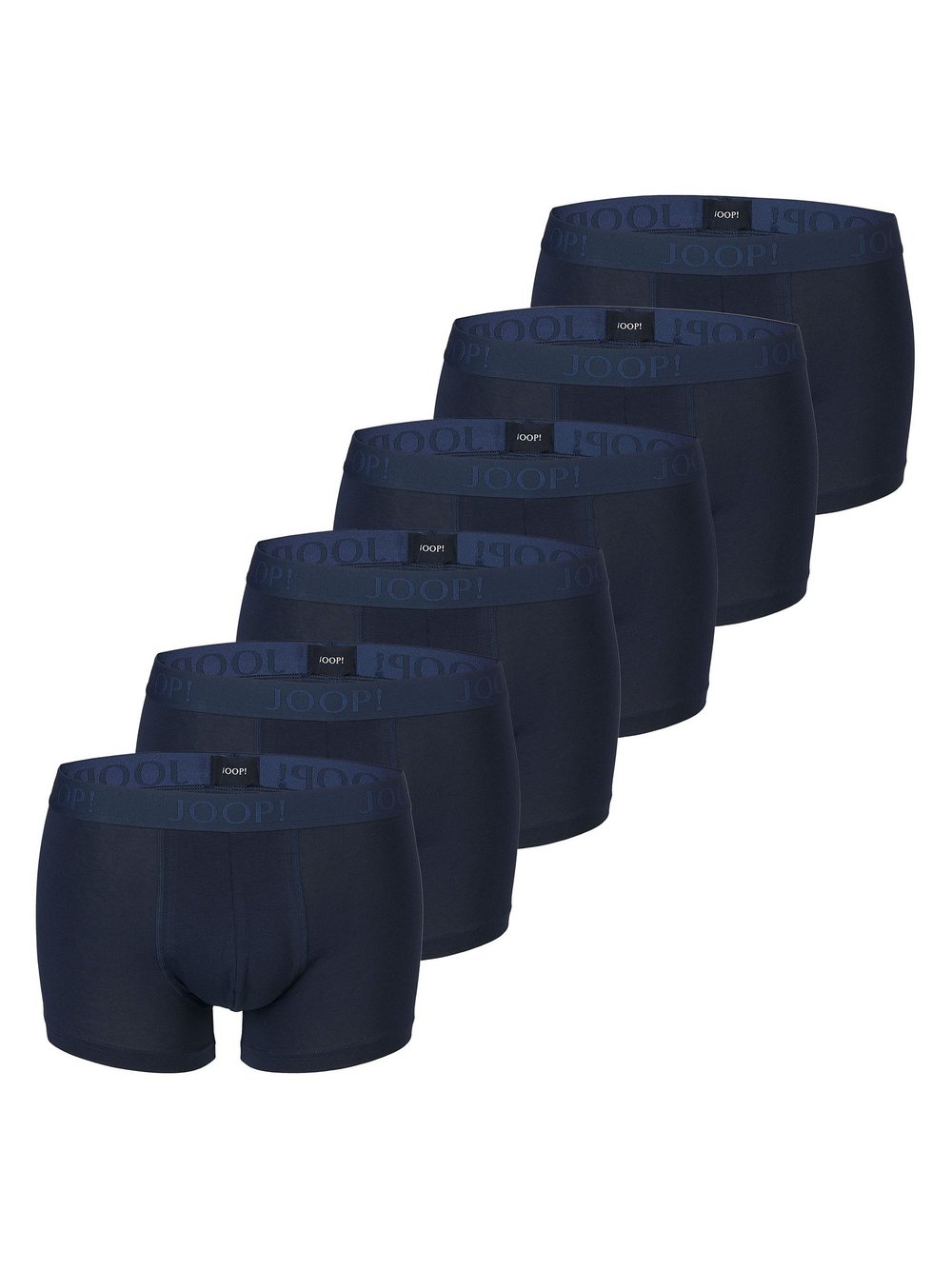 JOOP! Boxershort 6er Pack Herren Baumwolle blau, L