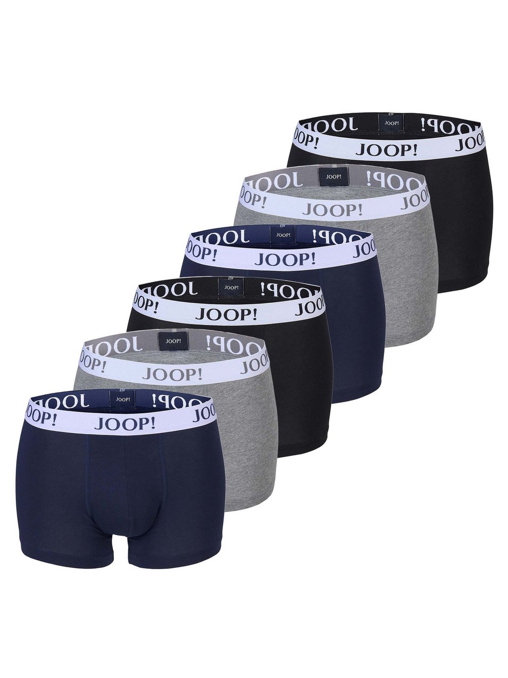 JOOP! Boxershort 6er Pack Herren Baumwolle mehrfarbig, L