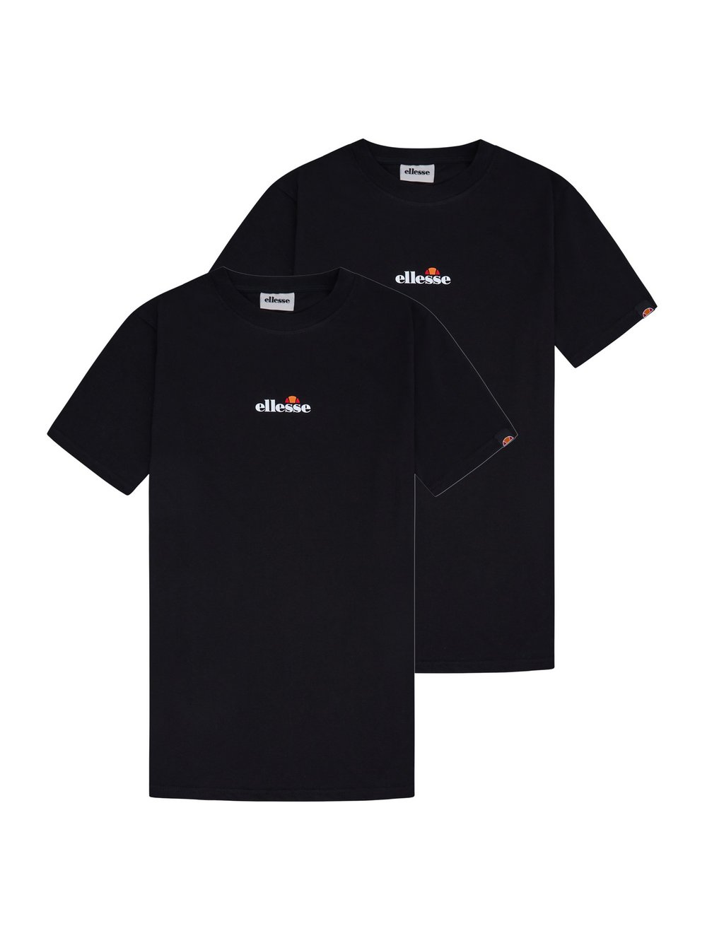 Thumbnail - ellesse T-Shirt 2er Pack Herren Baumwolle schwarz, L