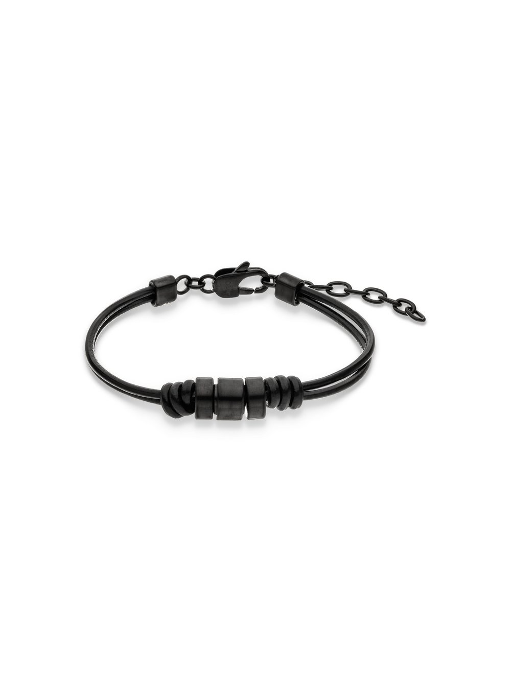 Thumbnail - s.Oliver Armschmuck  Herren Leder schwarz, ONE SIZE
