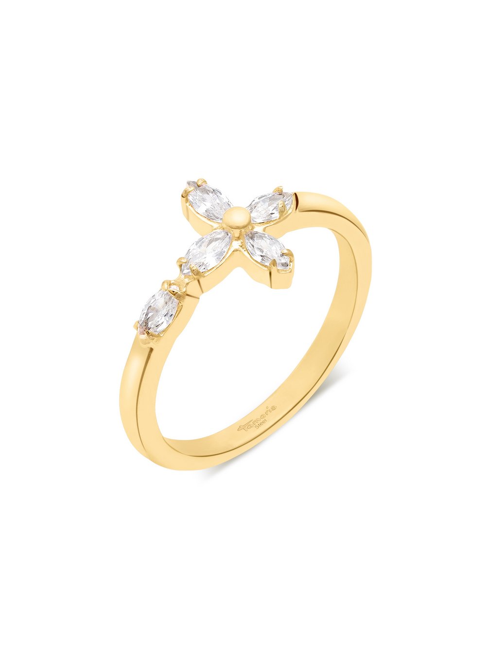 Thumbnail - Tamaris Ring  Damen Edelstahl gold, 56