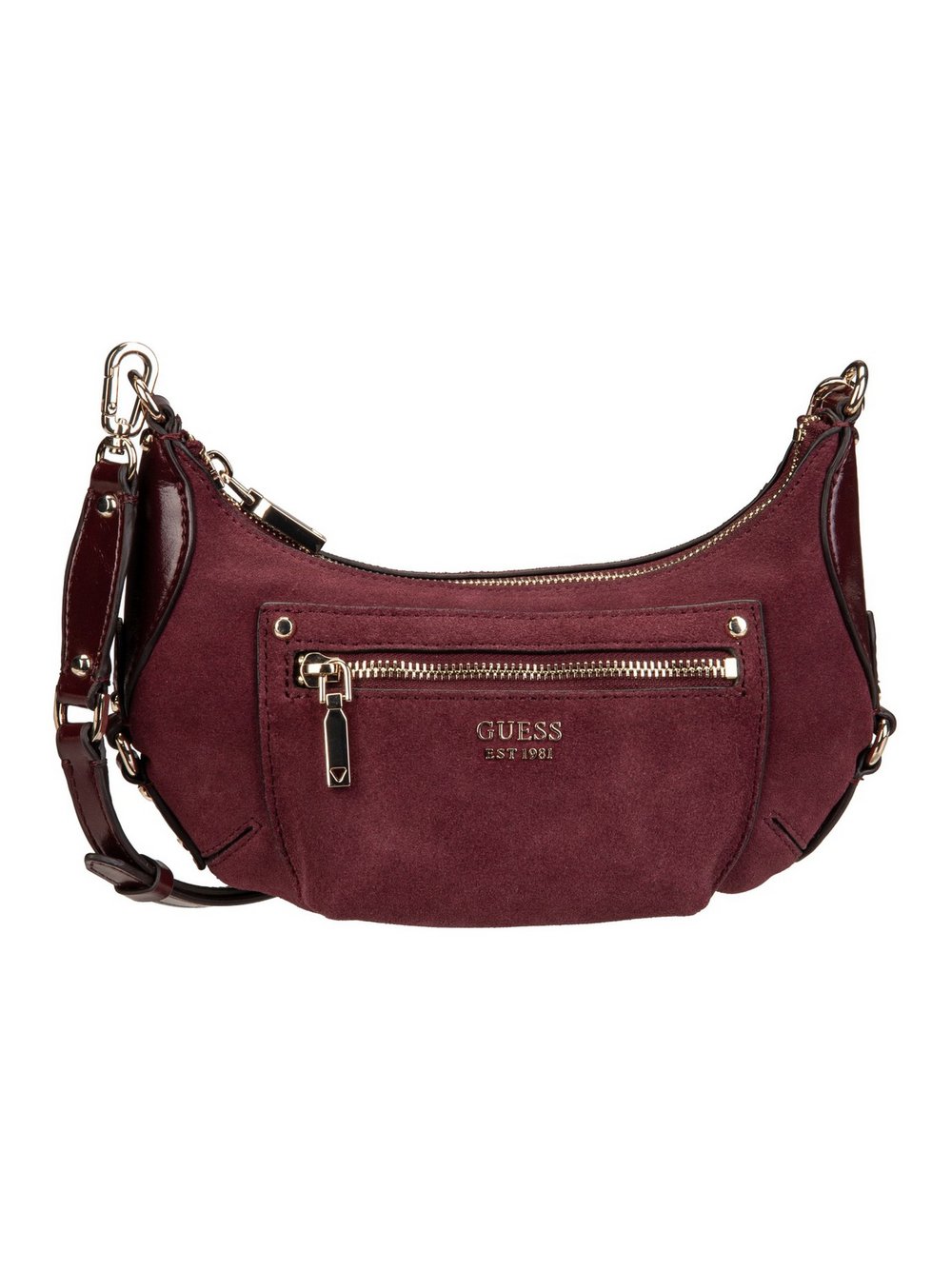 GUESS Bodybag Damen Leder rot, ONE SIZE