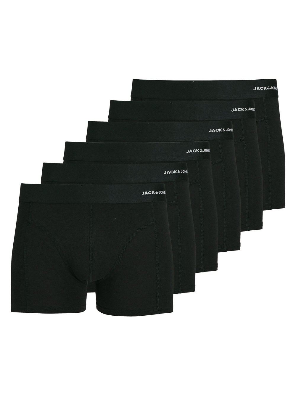 Jack & Jones Boxershort 6er Pack Herren Viskose schwarz, L
