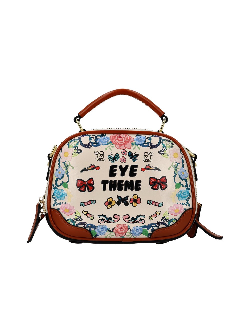 MyMo Handtasche Damen beige bedruckt, ONE SIZE