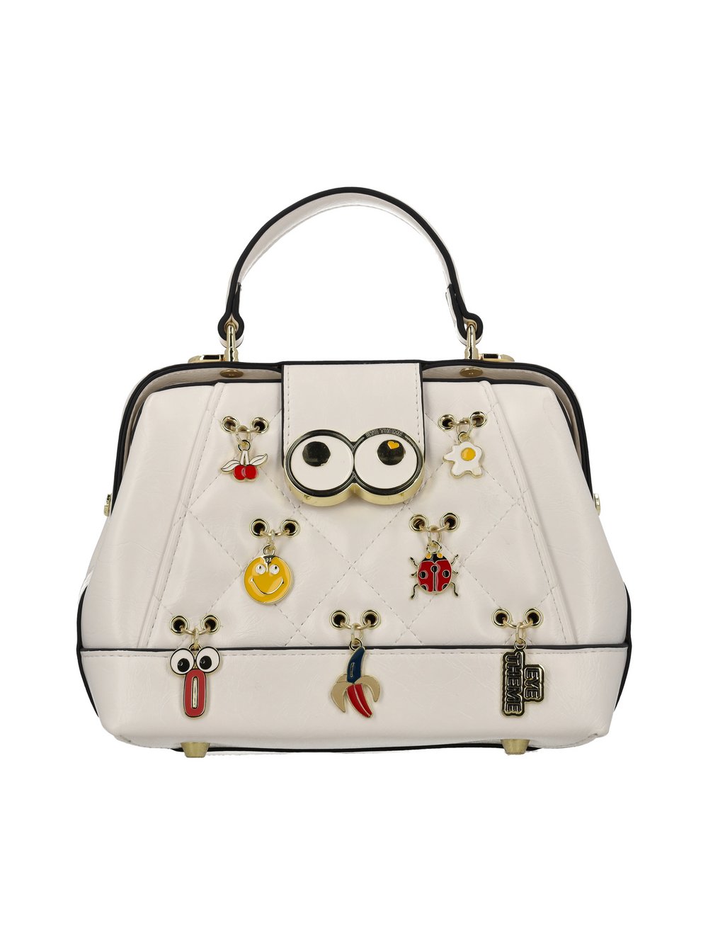 MyMo Schulranzen Damen weiß bedruckt, ONE SIZE