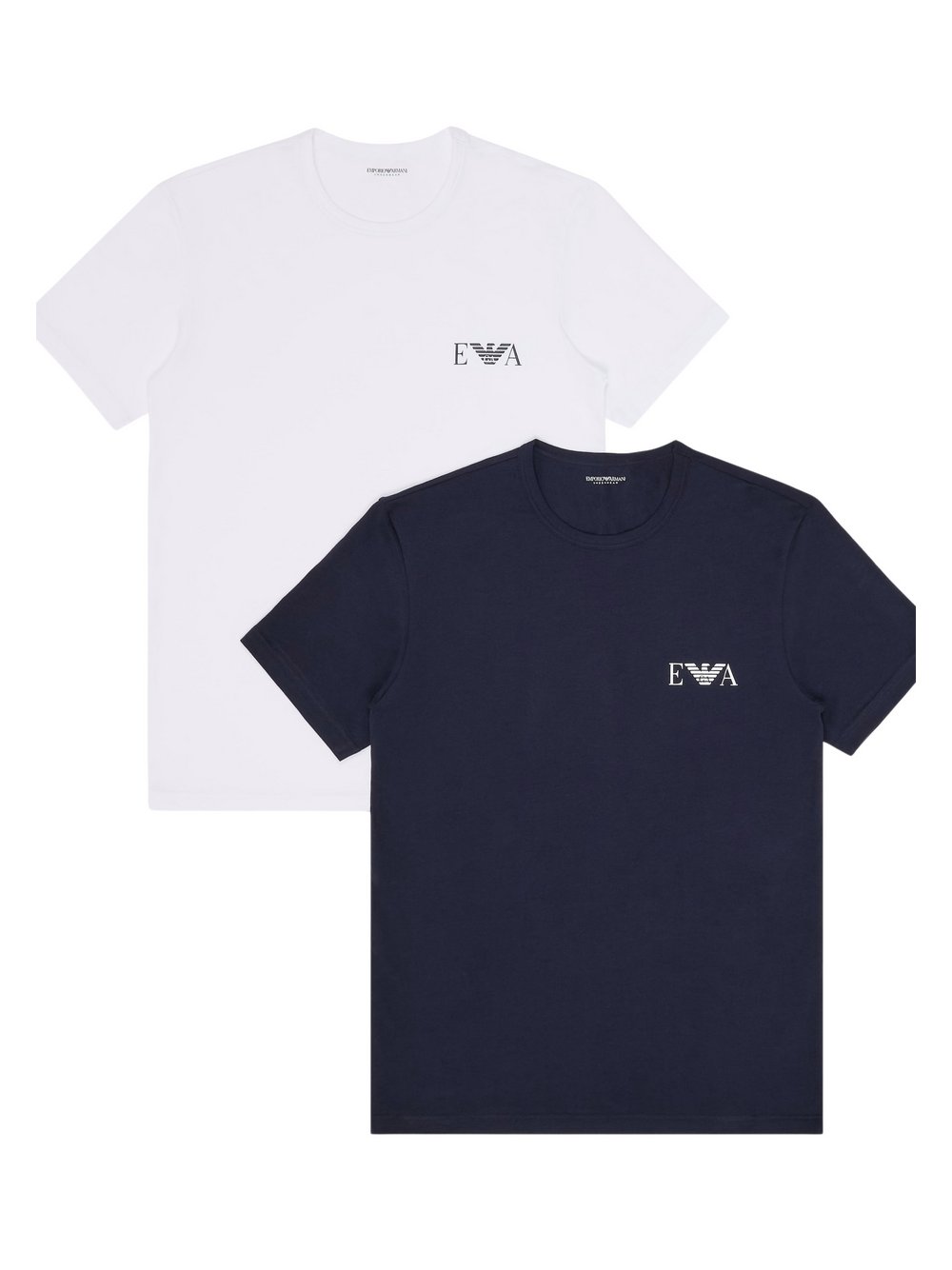 Emporio Armani T-Shirts im 2er-Pack Herren Baumwolle mehrfarbig, L