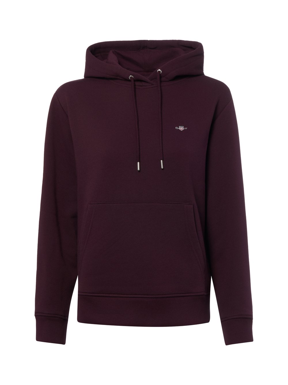 VAN GRAAF Gant Damen Aubergine Kapuzenpullover Baumwolle Lila, Groß