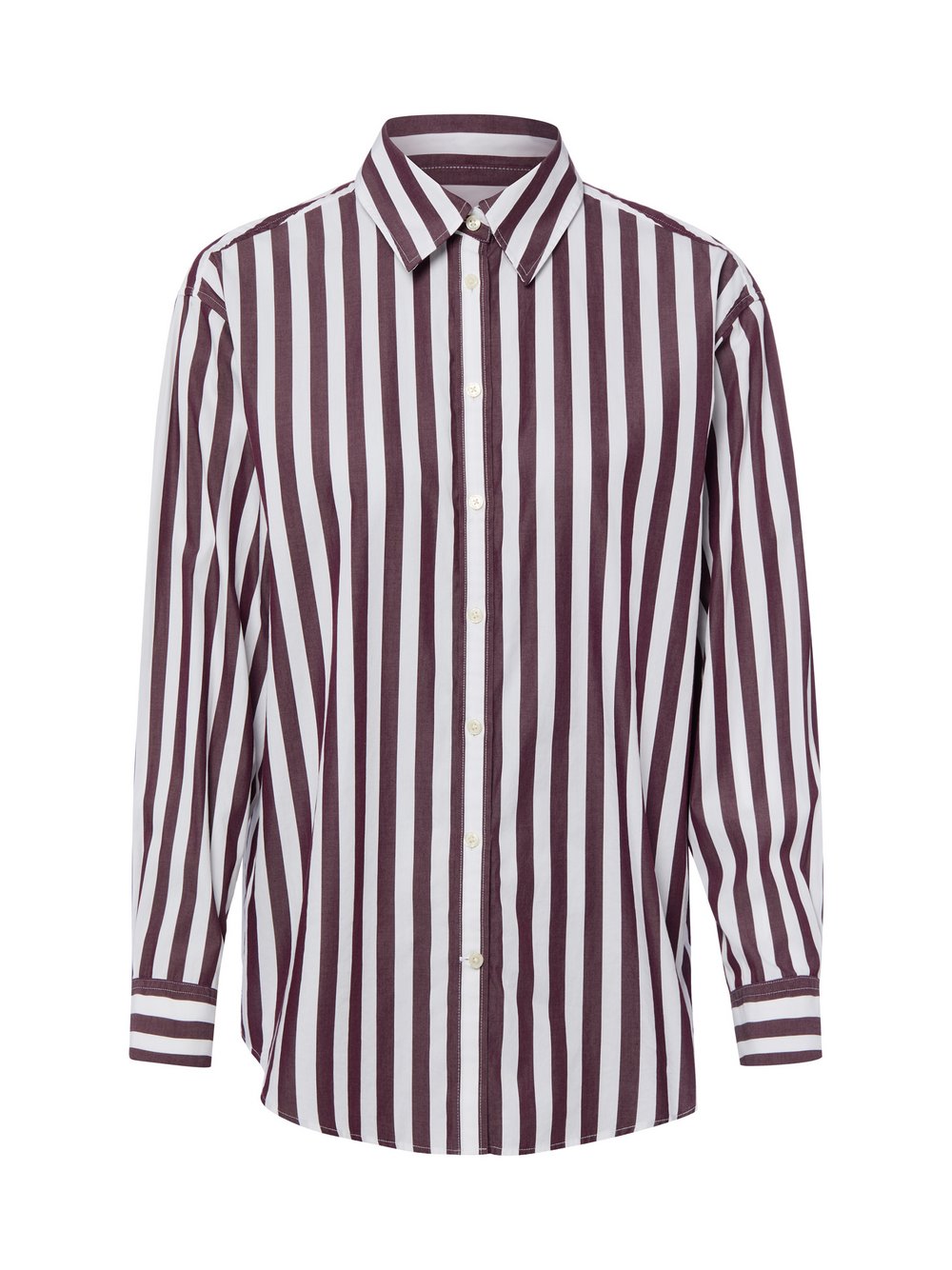 VAN GRAAF Gant Damen Aubergine Hemdbluse Baumwolle (100%) Lila, Größe 34