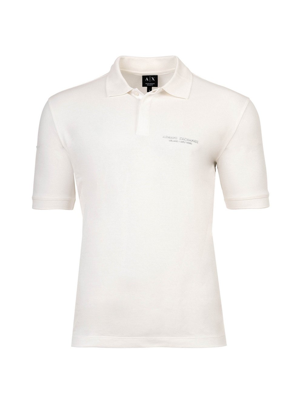 Armani Exchange Poloshirt 1er Pack Herren Baumwolle weiß, L