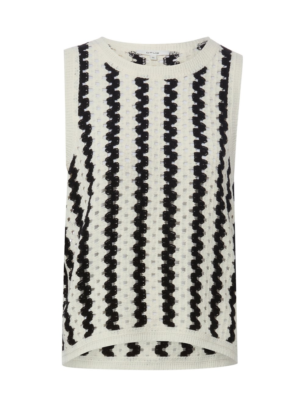 VAN GRAAF Opus Damen Schwarz Stricktop Baumwolle Größe 38