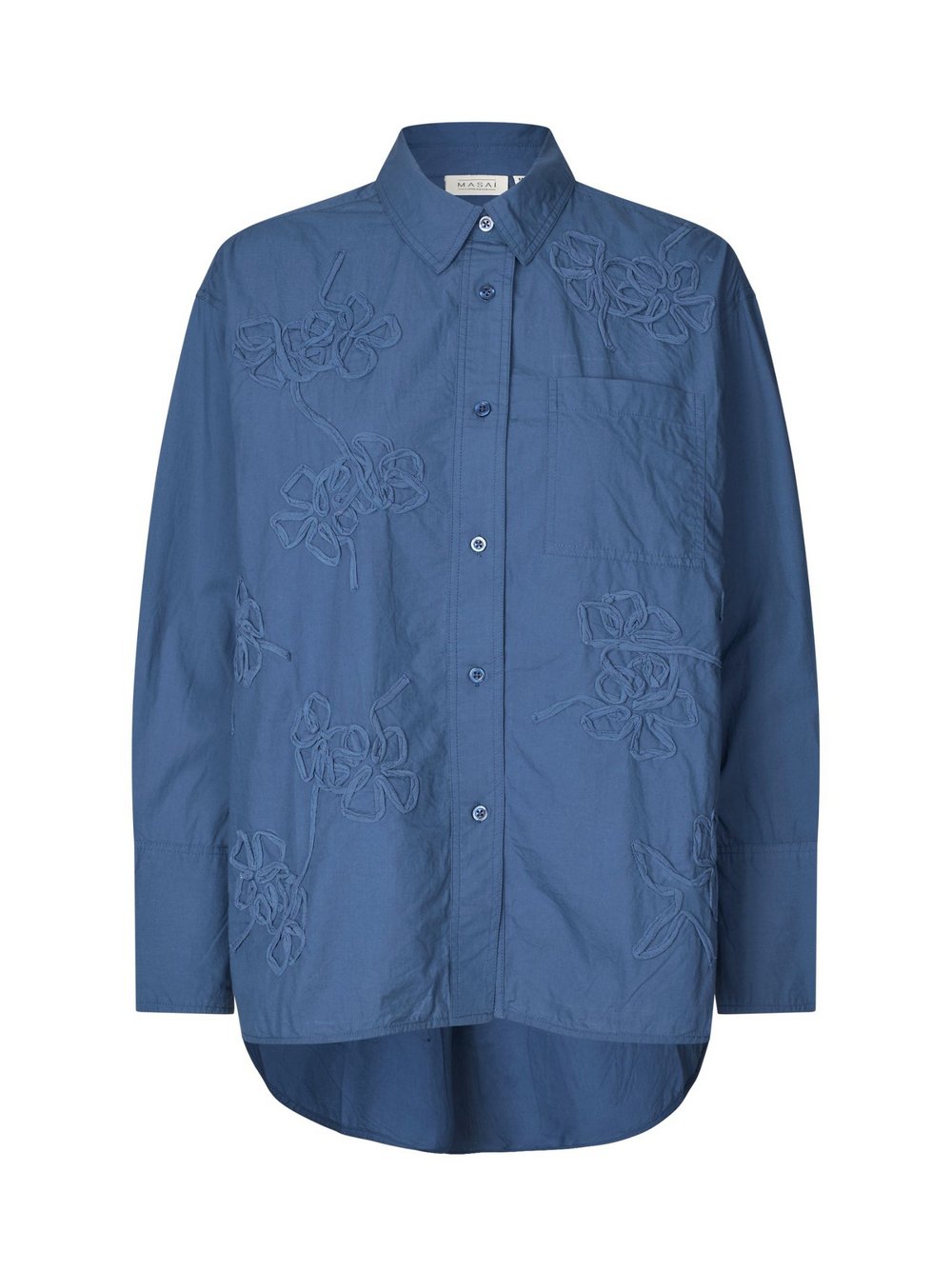 Masai Hemd Damen Baumwolle blau, 40