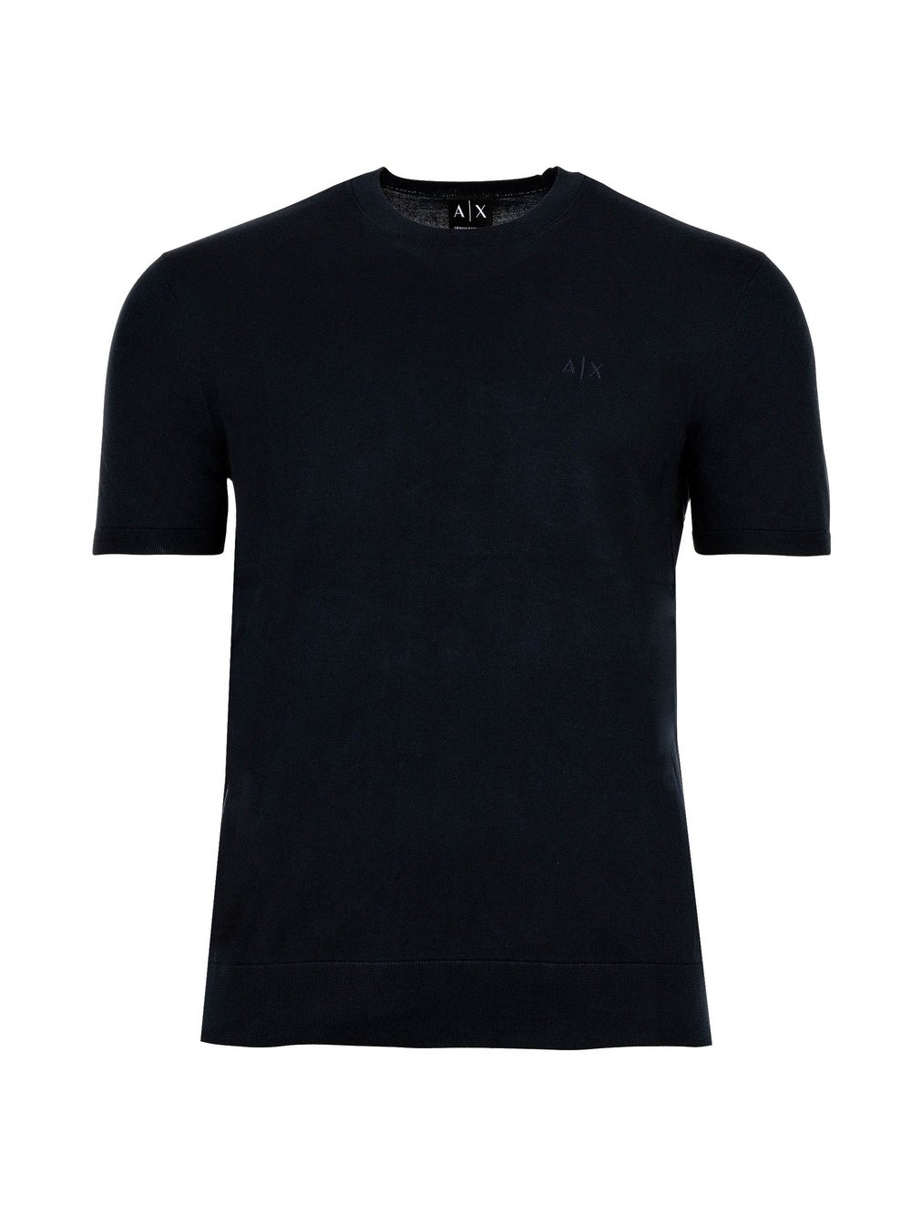 VAN GRAAF Armani Exchange Herren Blau T-Shirt 1Er Pack Baumwolle Klein