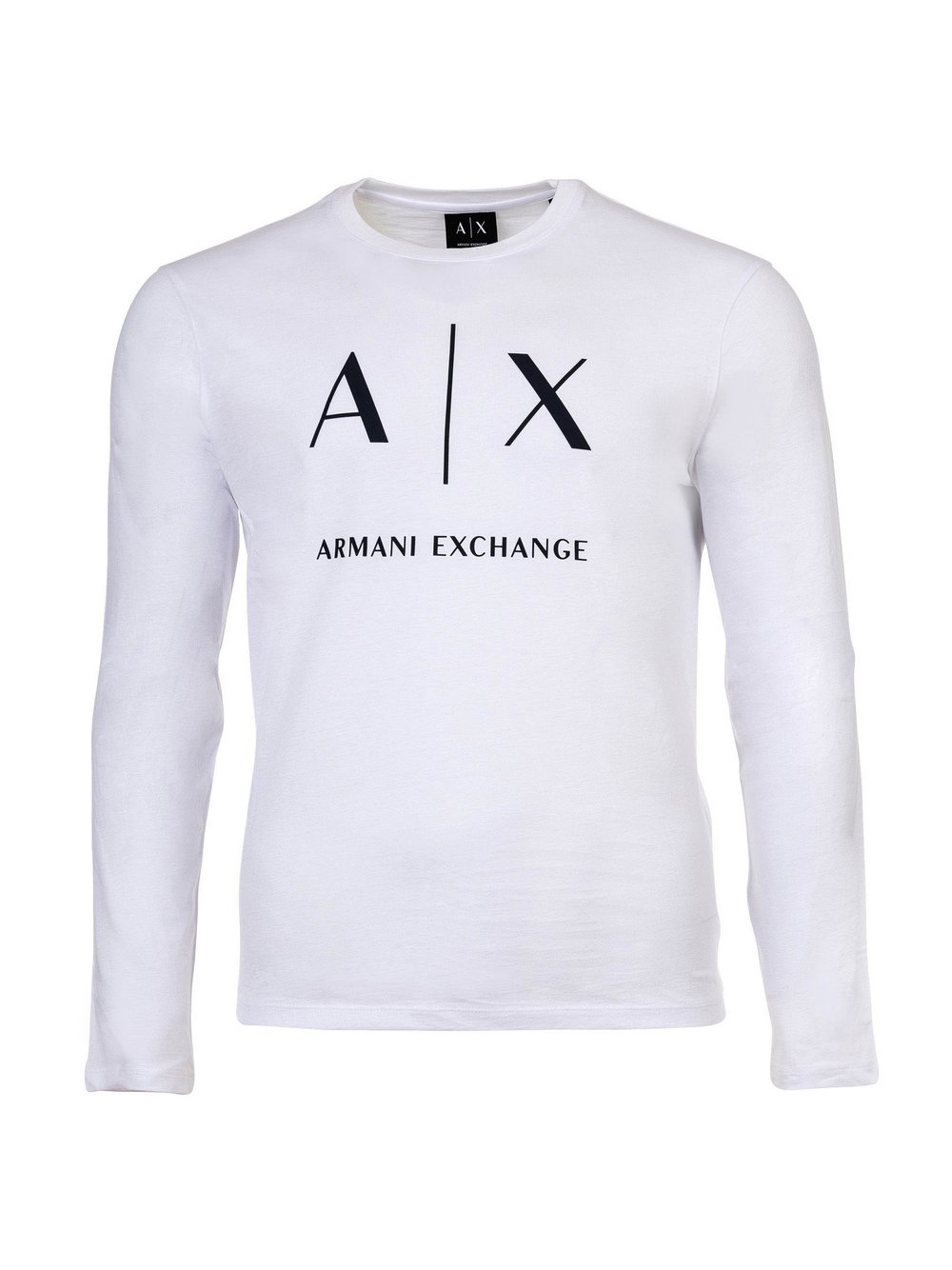 Thumbnail - Armani Exchange Longsleeve 1er Pack Herren Baumwolle weiß, XXL