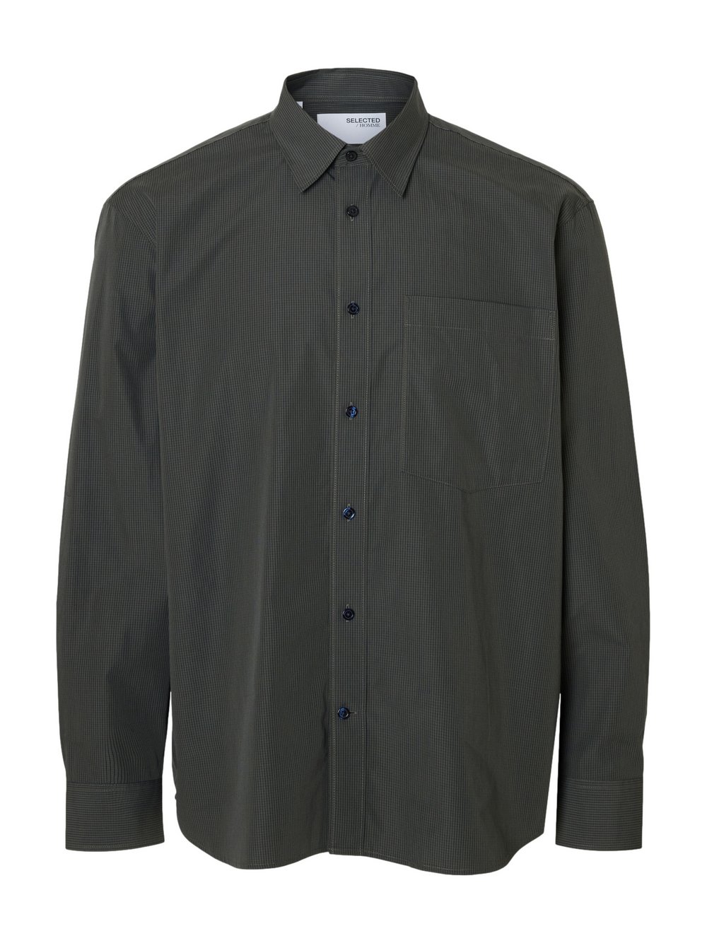 Thumbnail - Selected Hemd Herren Regular Fit Baumwolle grün kariert, XL