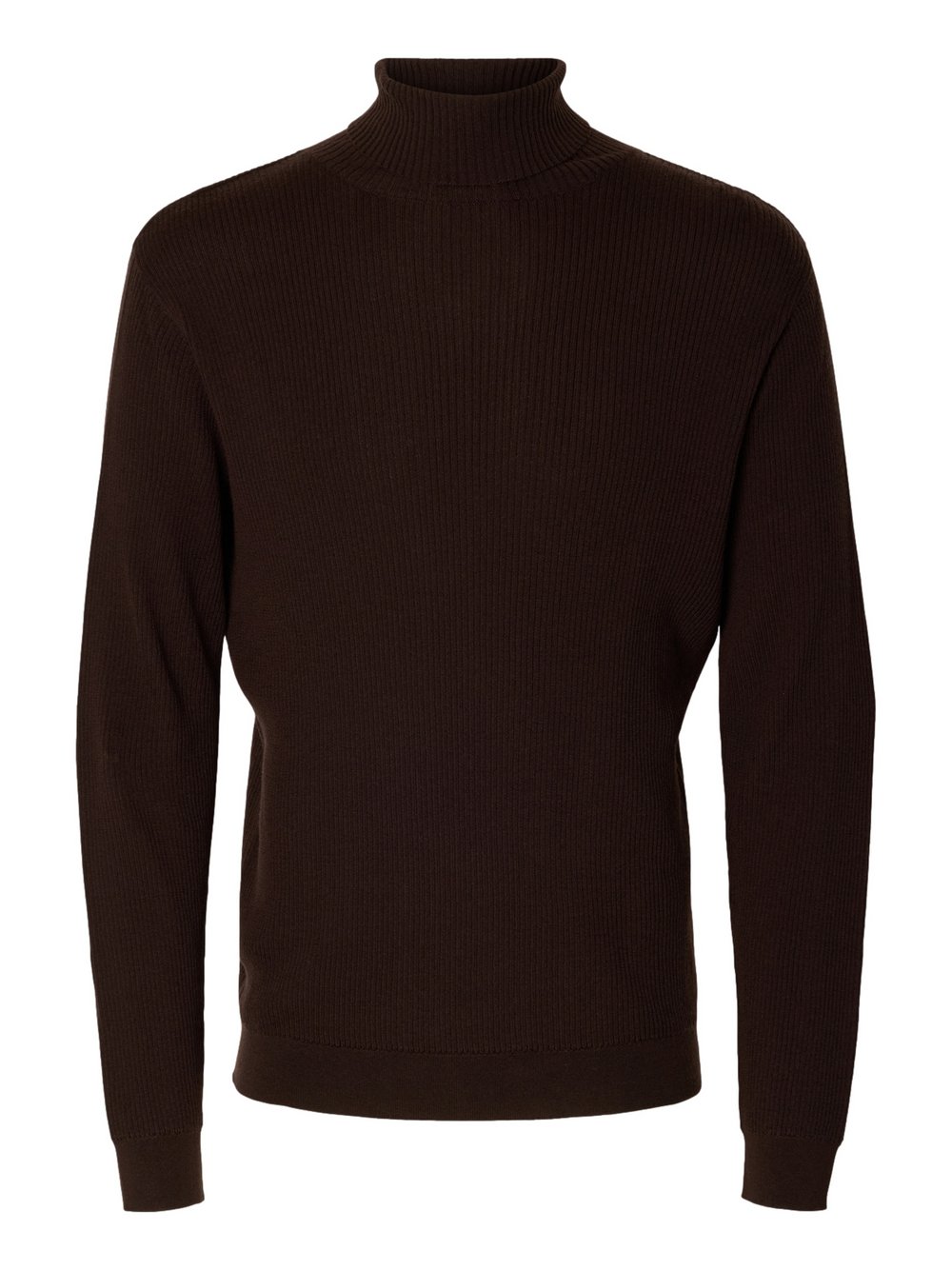 Thumbnail - Selected Pullover Herren Wolle braun, S