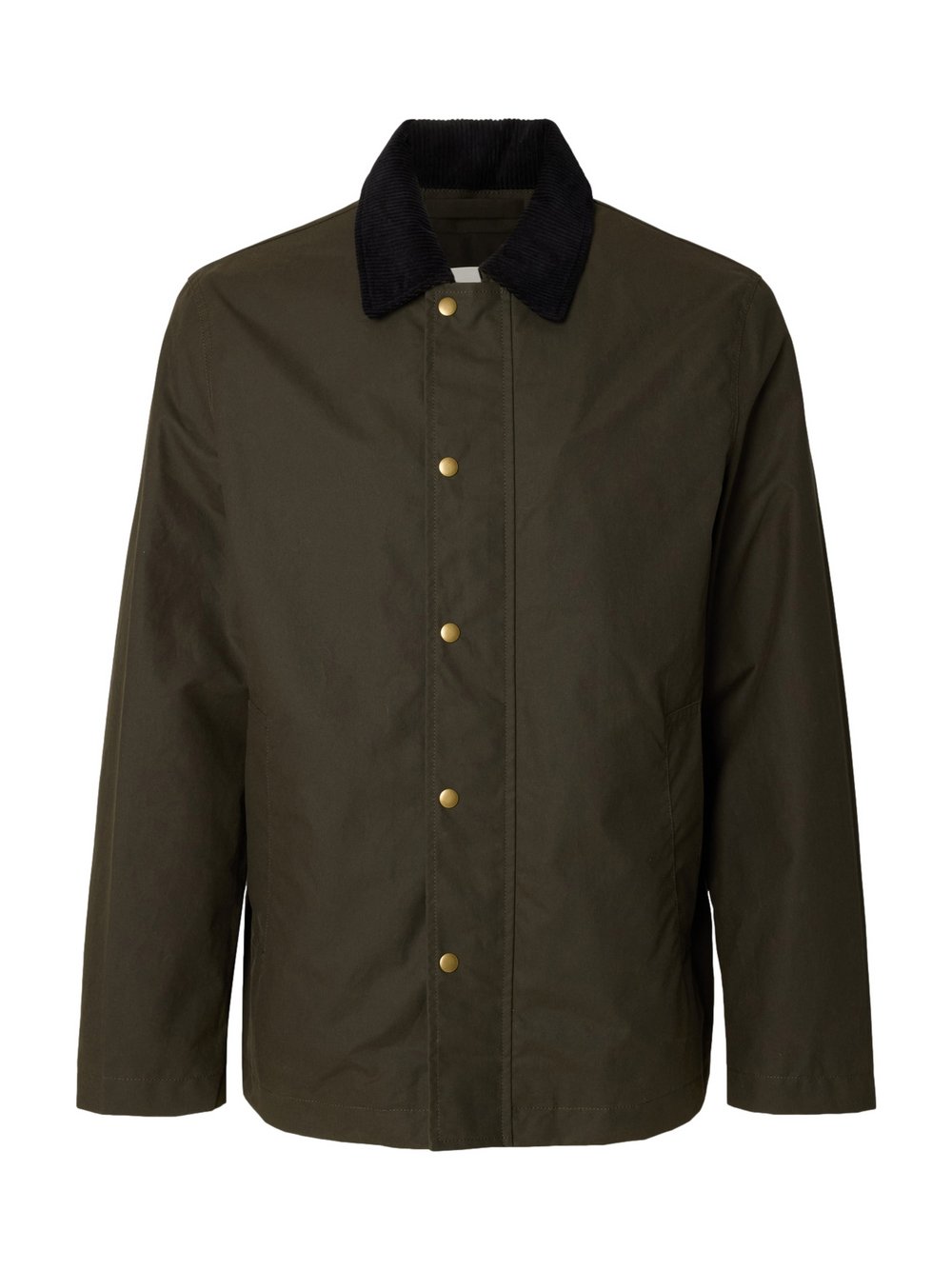 Selected Jacke Herren Baumwolle grün, S