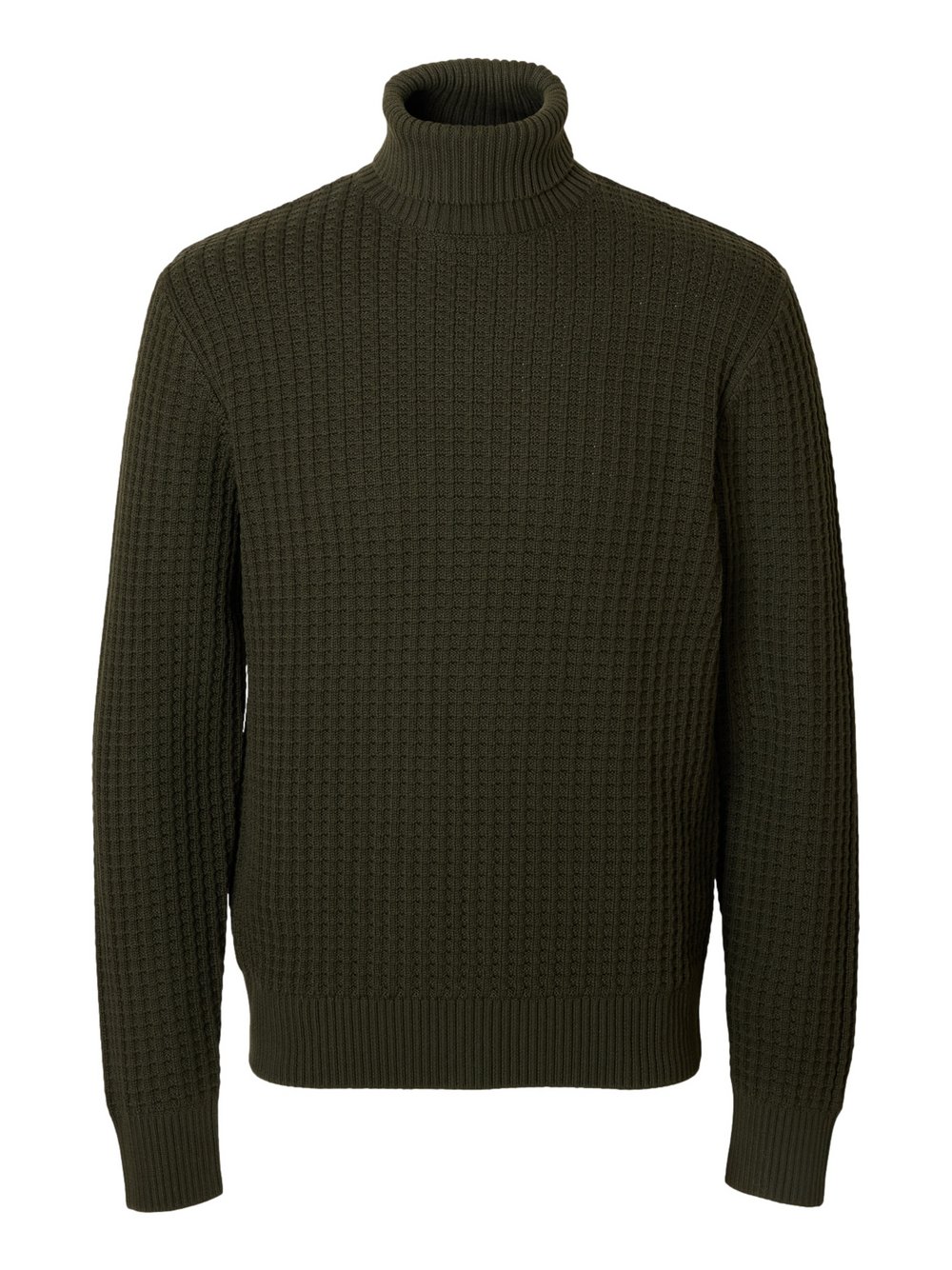 Thumbnail - Selected Pullover Herren Baumwolle grün, XL