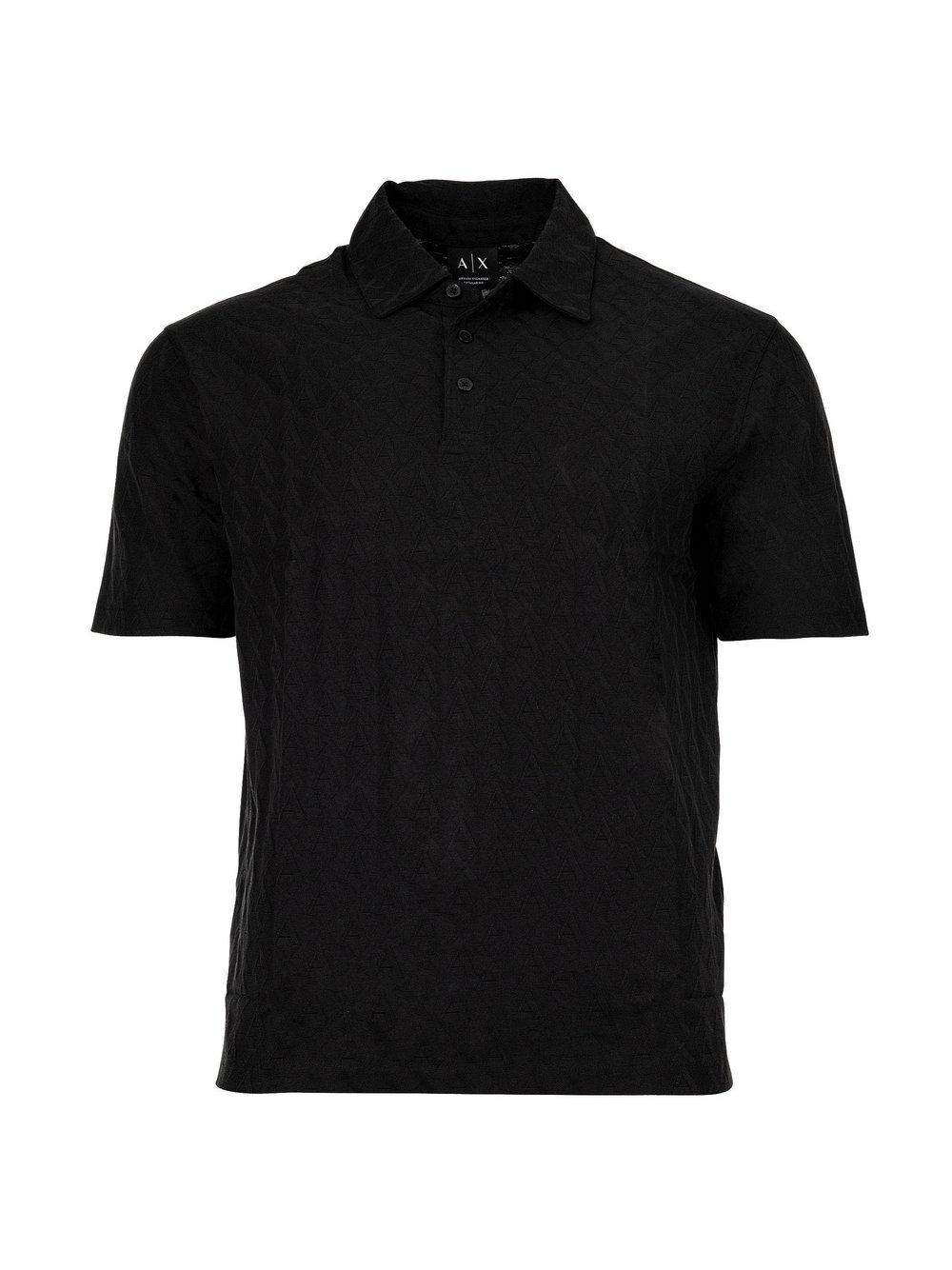 VAN GRAAF Armani Exchange Herren Schwarz Poloshirt Baumwolle Klein