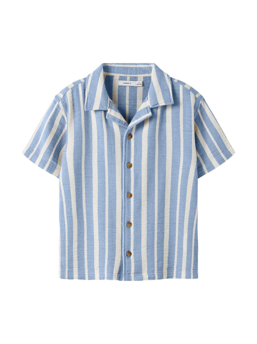 name it Hemd Jungen Baumwolle blau gestreift, 8081