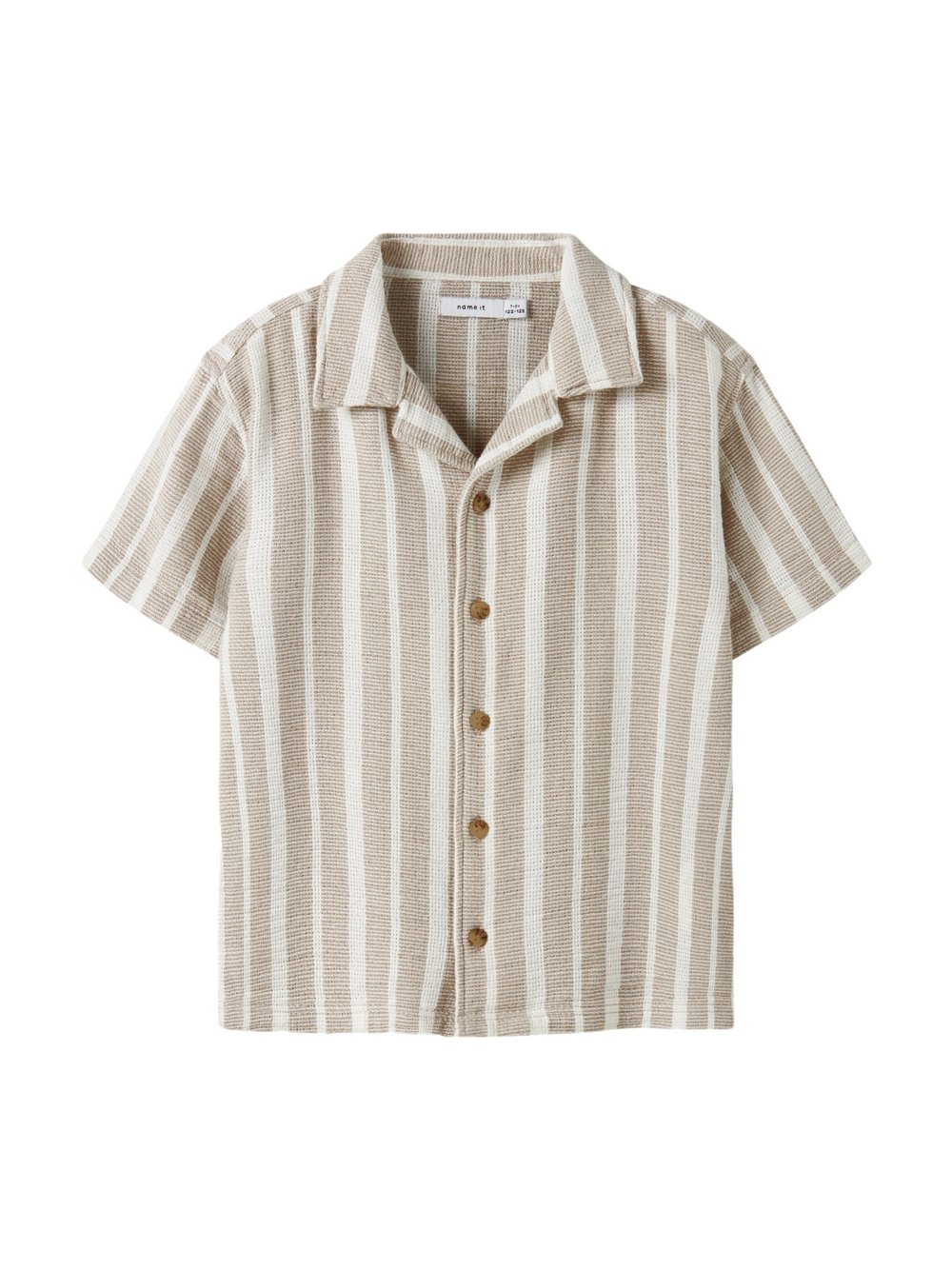 name it Hemd Jungen Baumwolle grün gestreift, 158