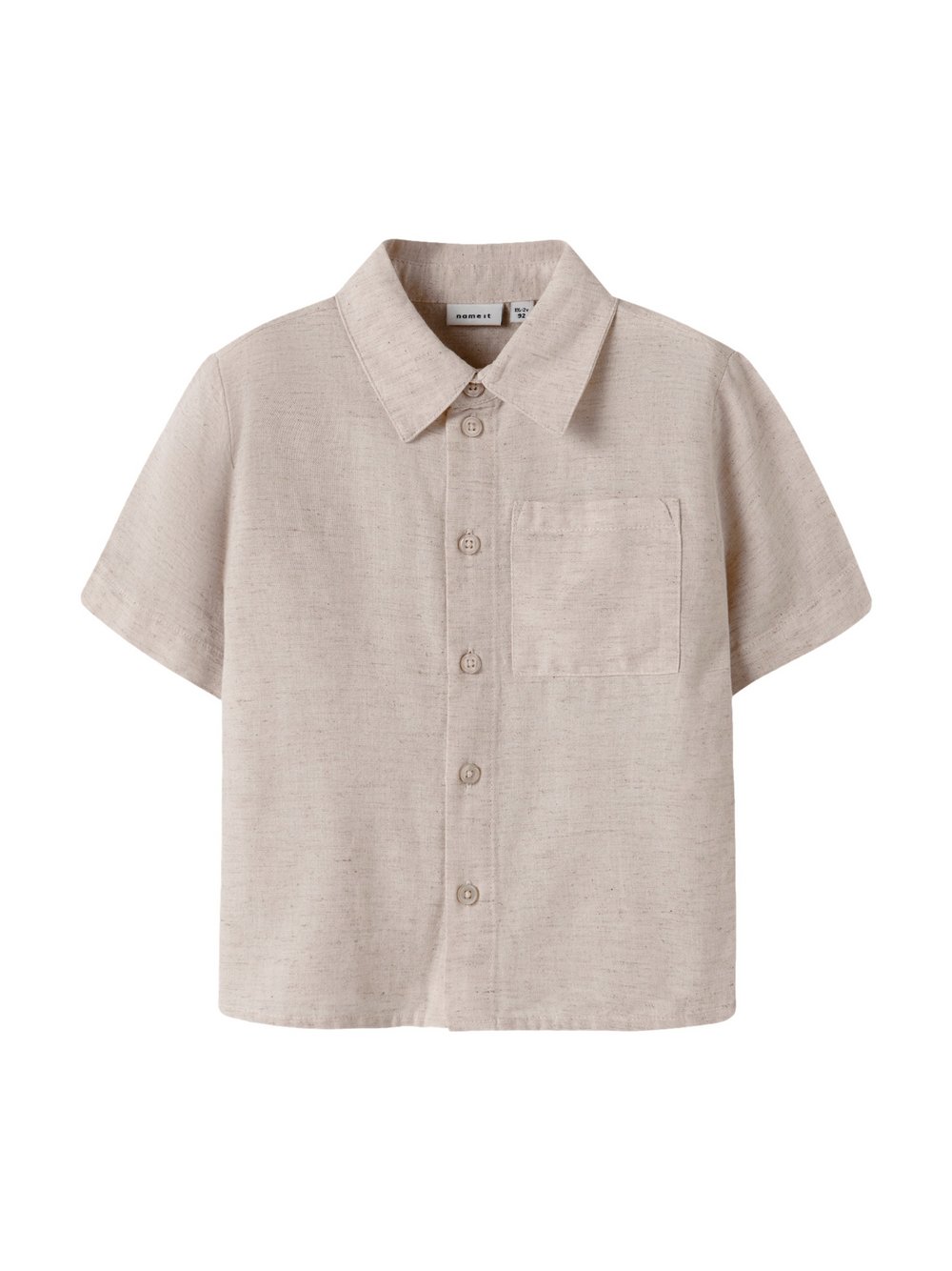 name it Hemd Jungen Viskose beige, 104