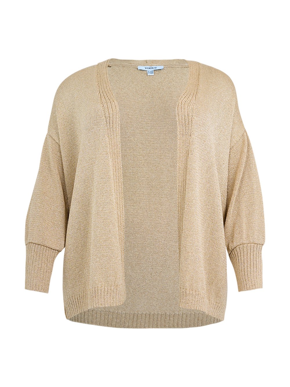 Thumbnail - YOEK Strickjacke Damen Viskose beige, 42-44