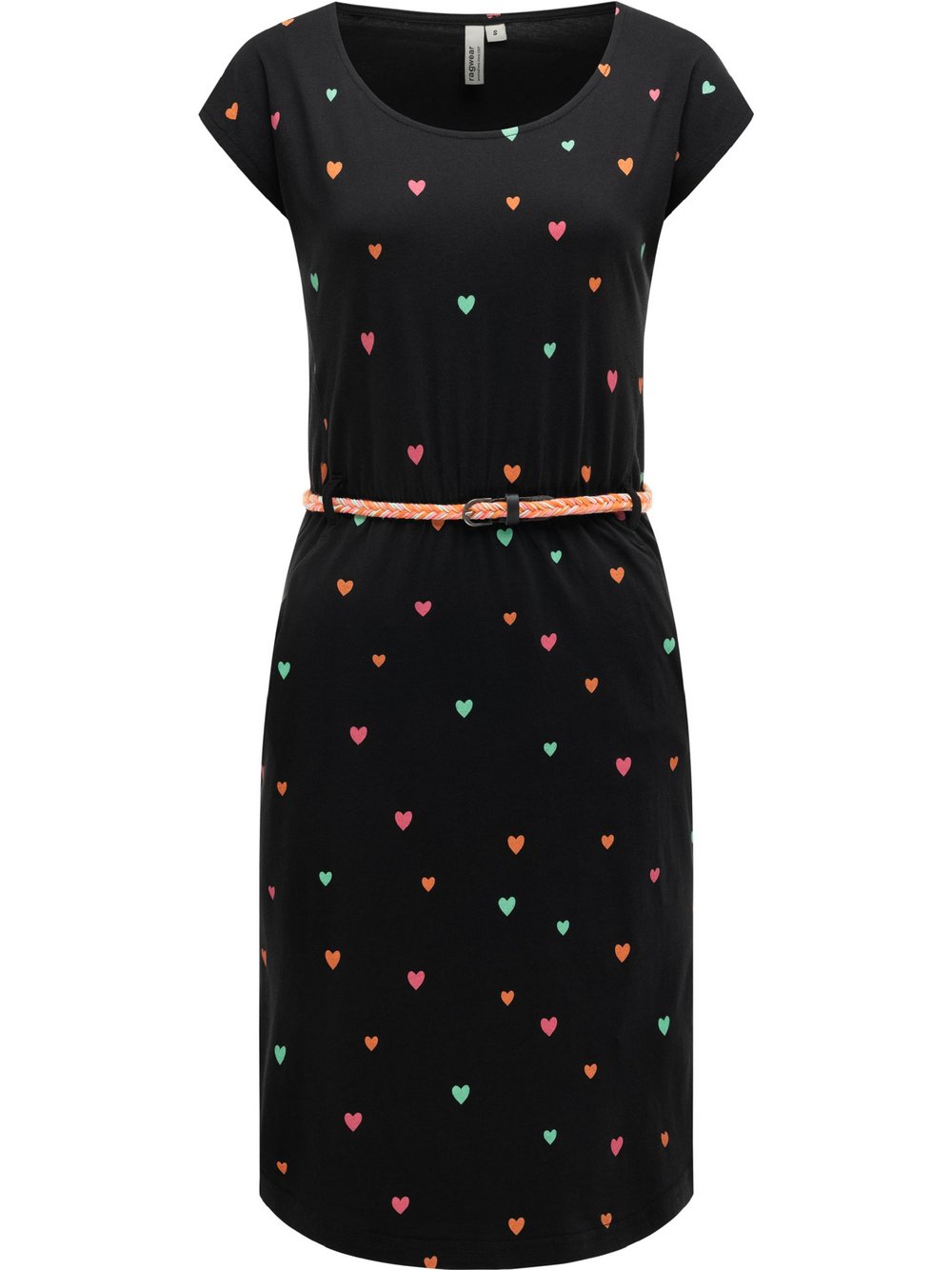 Ragwear Sommerkleid Damen Baumwolle schwarz, L