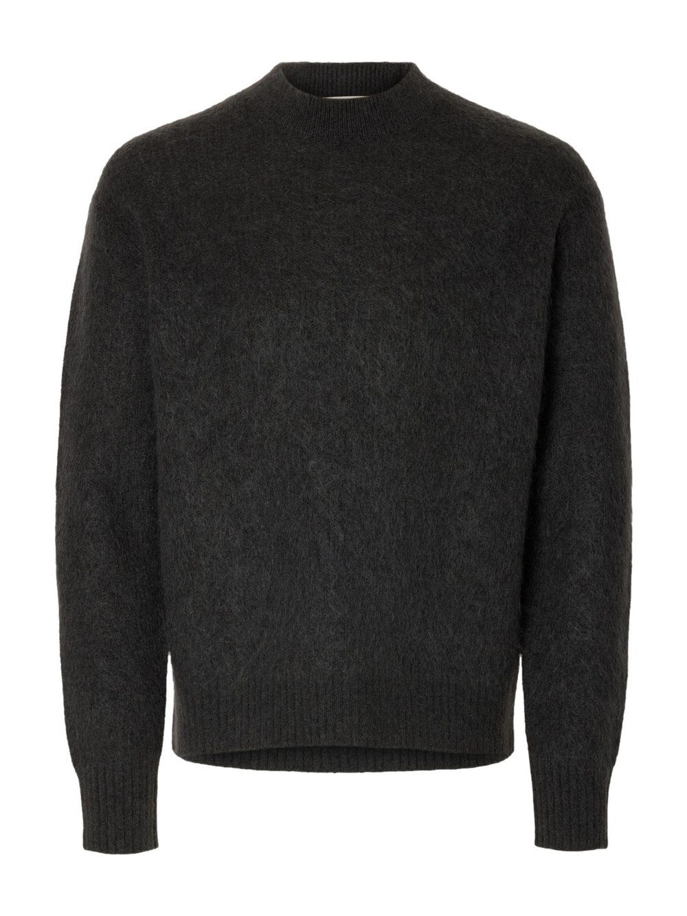 Thumbnail - Selected Pullover Herren Wolle schwarz, L