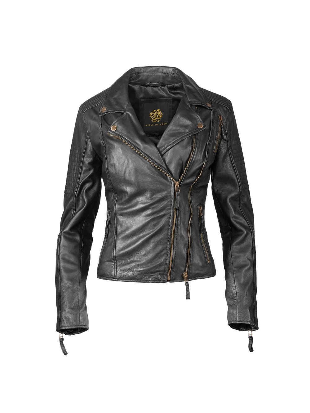 Apple of Eden Lederjacke AOE-114 Damen schwarz, 42