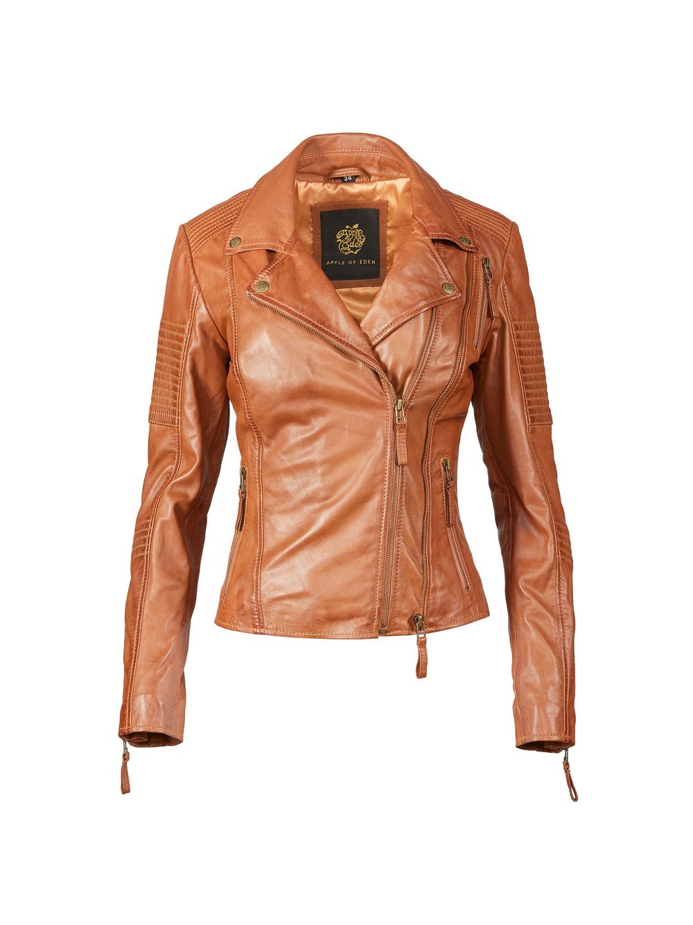 Apple of Eden Lederjacke AOE-114 Damen braun, 40