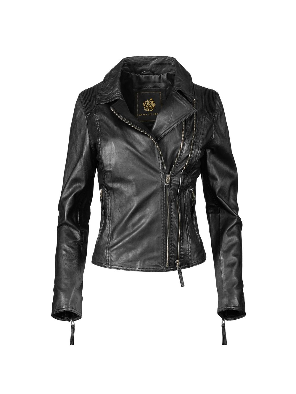 Apple of Eden Lederjacke AOE-129 Damen schwarz, 40
