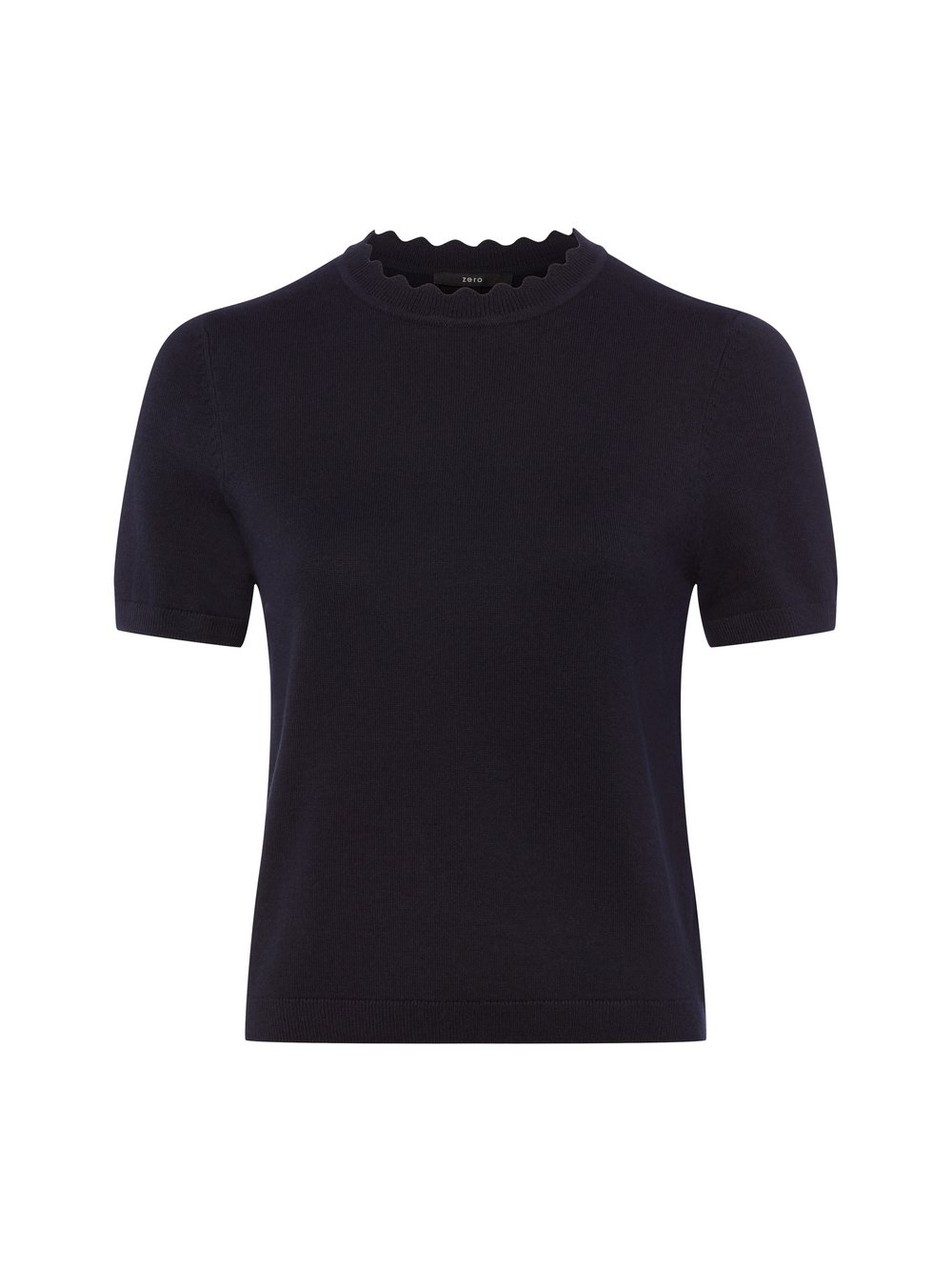 Thumbnail - zero Strickshirt Damen Feinstrick blau, 40