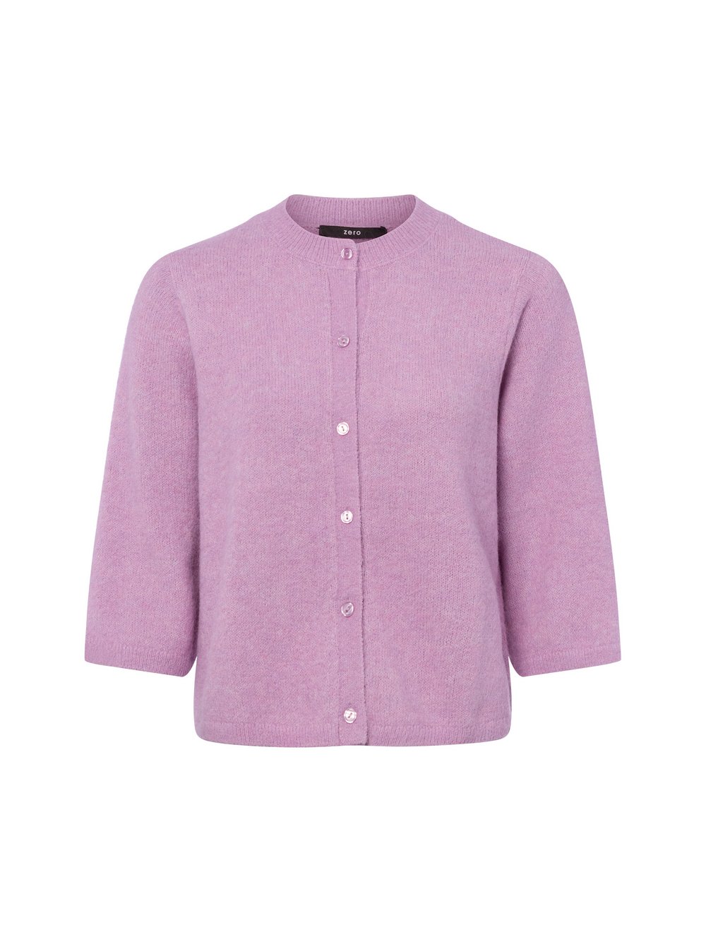 zero Strickjacke mit Woll-Anteil Damen lila meliert, 40
