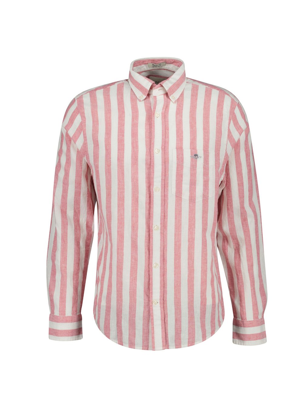 Gant Hemd Baumwolle Leinen Gestreift Rosa Pink Größe XXL - Bild 3