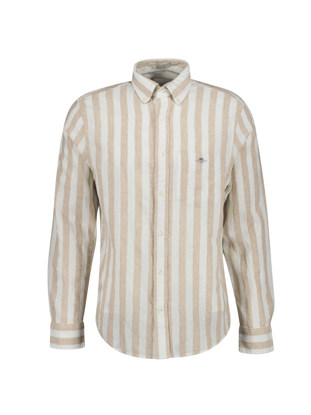 Thumbnail - Gant Hemd Herren Regular Fit Leinen beige gestreift, M