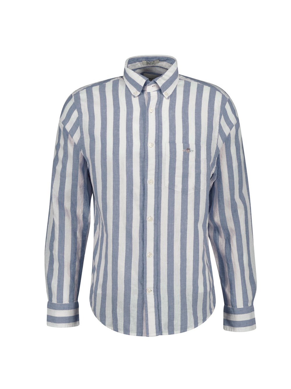 Thumbnail - Gant Hemd Herren Regular Fit Leinen blau gestreift, XXXL