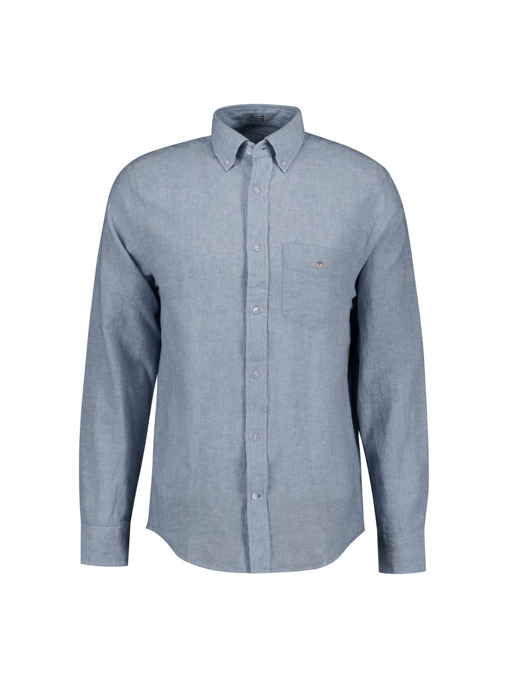 Gant Hemd Herren Regular Fit Leinen blau, XXXL