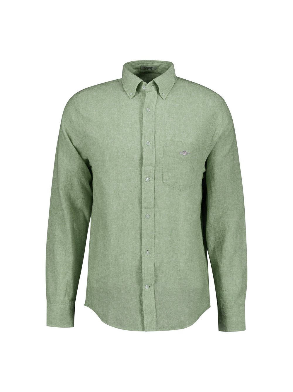 Gant Hemd Herren Regular Fit Leinen grün, M