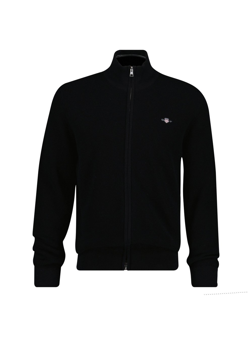 Thumbnail - Gant Strickjacke Herren Baumwolle schwarz, XXL