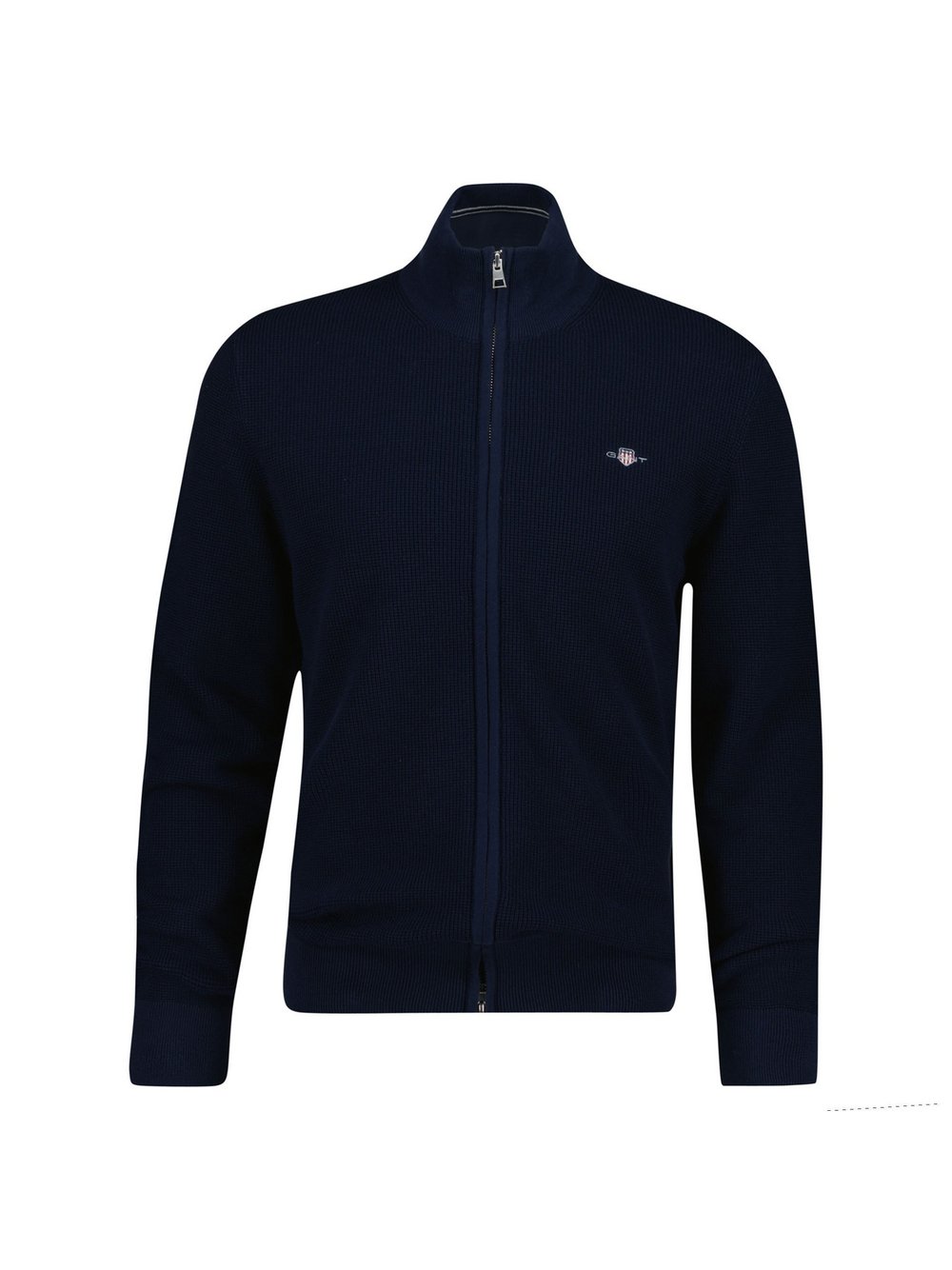 Thumbnail - Gant Strickjacke Herren Baumwolle blau, XL