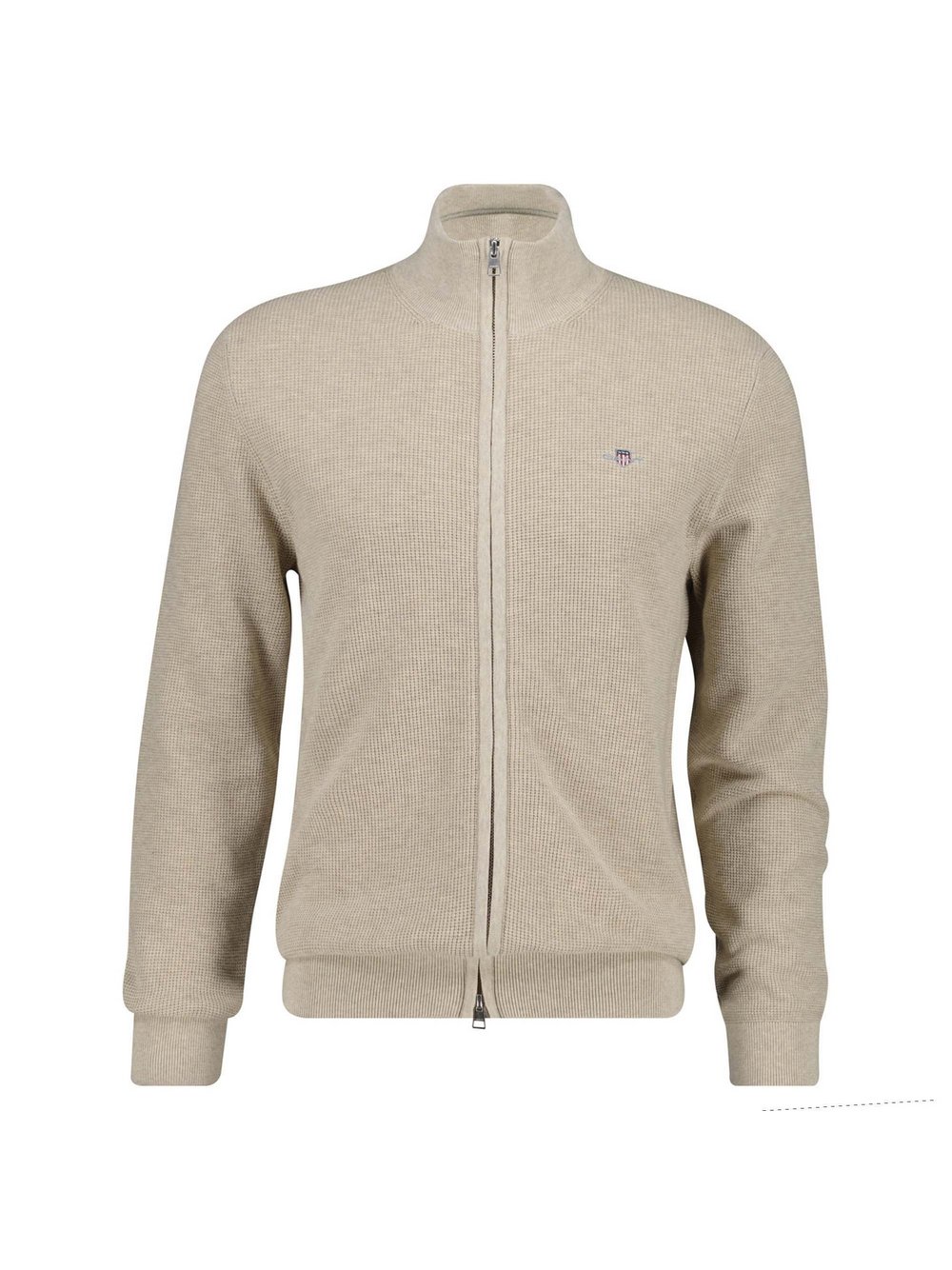 Thumbnail - Gant Strickjacke Herren Baumwolle beige, XL