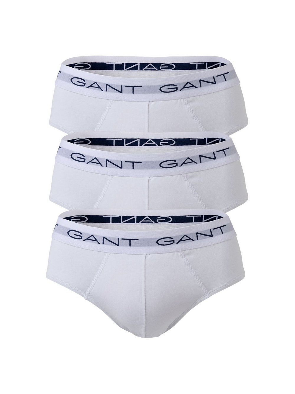 Gant Slip 3er Pack Herren Baumwolle weiß, L