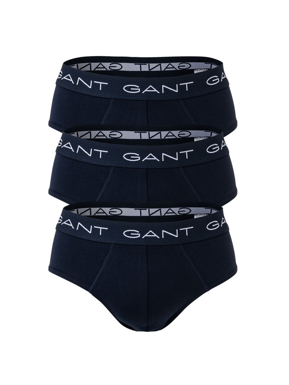 Gant Slip 3er Pack Herren Baumwolle blau, L